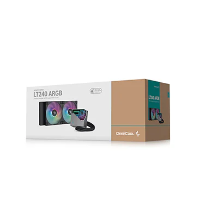 Enfriamiento Líquido DeepCool LT240 ARGB / 2x120mm / 600-2400RPM / Negro / R-LT240-BKAMNC-G-1