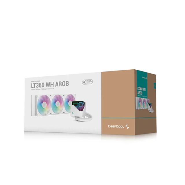 Enfriamiento Líquido DeepCool LT360 ARGB / 3x120mm / 600-2400RPM / Blanco / R-LT360-WHAMNC-G-1