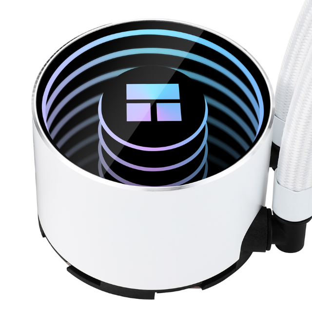 Thermalright Frozen Notte 240 WHITE ARGB Refrigeración por agua CPU Cooler, 240 Especificaciones CPU Cooler Blanco, Doble Ventiladores PWM, Apto para AMD/AM4 AM5, Intel LGA 1700/1150/1151/1200/2011