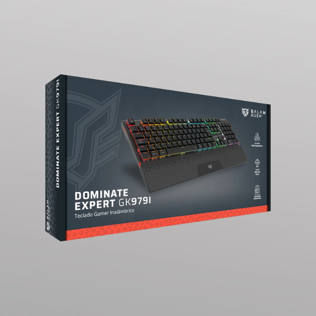 Teclado Mecánico Multidispositivo | Dominate Expert GK979I | Negro/ Inalambrico/  BR-940382