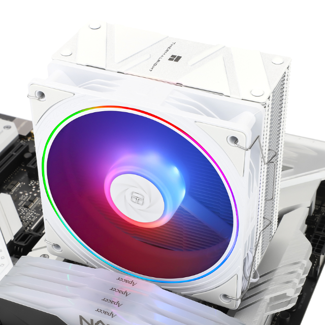 Disipador de torre Assassin Spirit 120 Evo White ARGB Thermalright / LGA115X / 1200 / 1700 /1851 / AM4 / AM5 / 4 tubos de calor