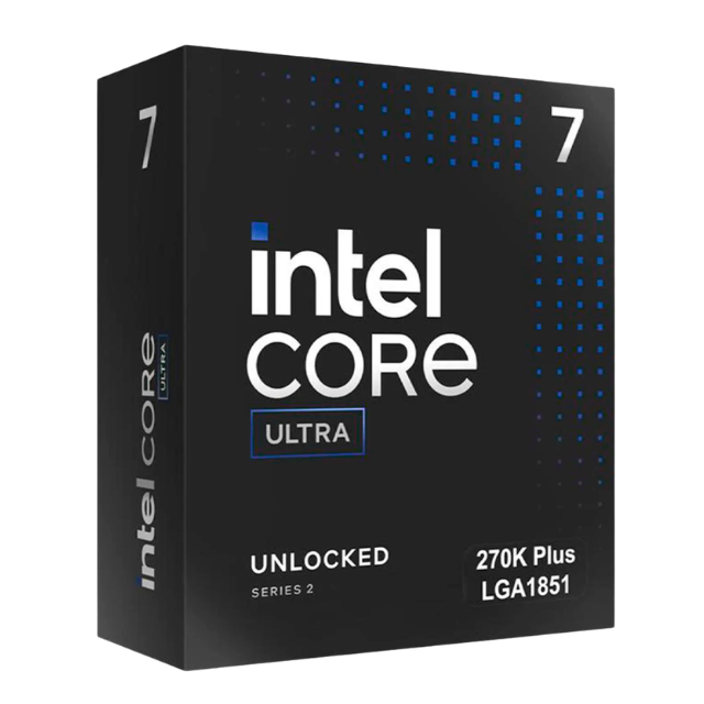 Procesador Intel Core Ultra 7 270K Plus / 24 Núcleos / 5.5 GHz / 36MB Caché / Socket LGA 1851 / No Incluye Disipador