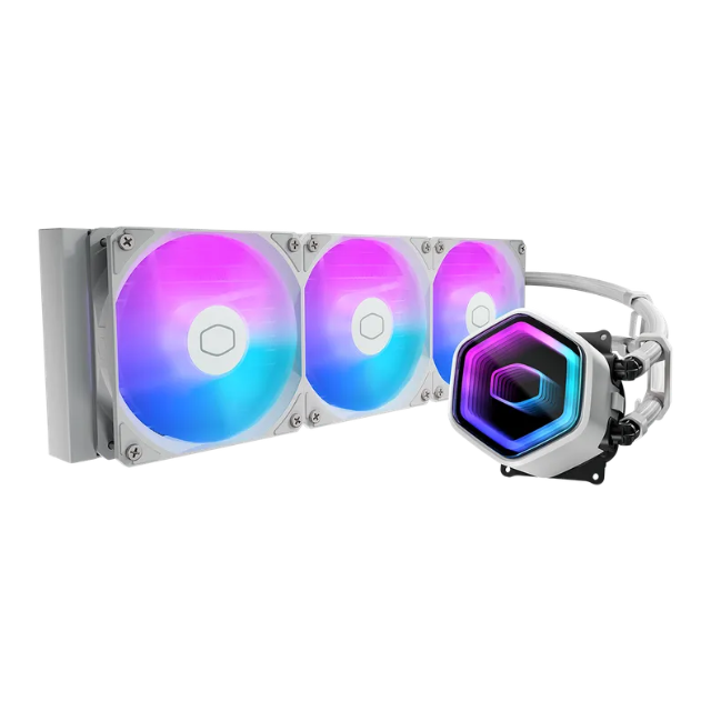 Enfriamiento Líquido Cooler Master MasterLiquid 360 Core II / ARGB / 3x120mm / Hasta 1750RPM / Blanco 