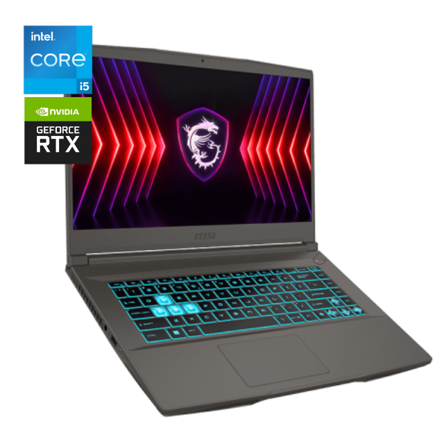 Laptop Gamer MSI Thin 15 B13VF / Intel Core I5-13420H / RTX 4060 / 16GB RAM DDR4 / 512GB SSD NVME / W11 Home 64 bit / Teclado en Ingles / Promocion