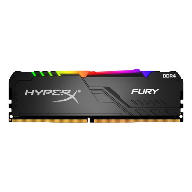 Memoria RAM 32GB DDR4 Kingston Fury Beast RGB 3200Mhz / Un Modulo 32GB / KF432C16BBA/32 /