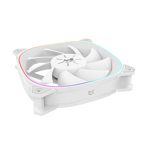 Kit de ventiladores InWin Sirius Extreme Pure ASE120P / paquete triple IW-FN-ASE120P-3PK / color blanco / 120 x 120 x 25 mm / PWM 400 - 1500 +/- 10% RPM