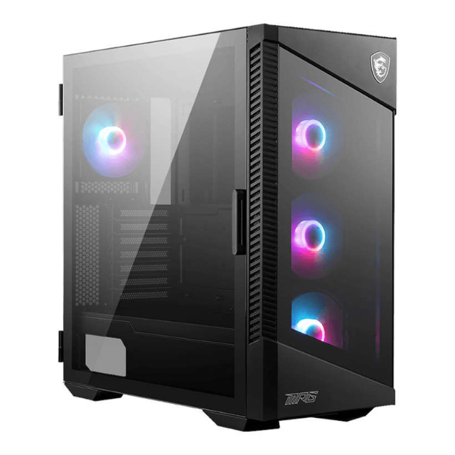 Gabinete MSI MPG VELOX 100R / Cristal Templado / Black /4 Fans RGB / USB 3.2 Tipo C / ATX