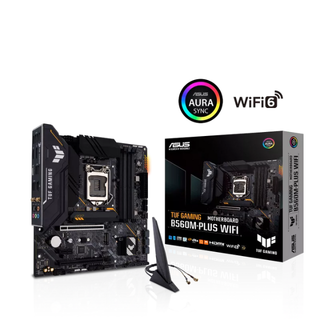 Tarjeta Madre Asus TUF Gaming B650M-PLUS WIFI / Socket AM5 / Micro-ATX / DDR5 / WIFI 6E / USB3.2 / M.2 PCIe 4.0 / Ryzen 7000