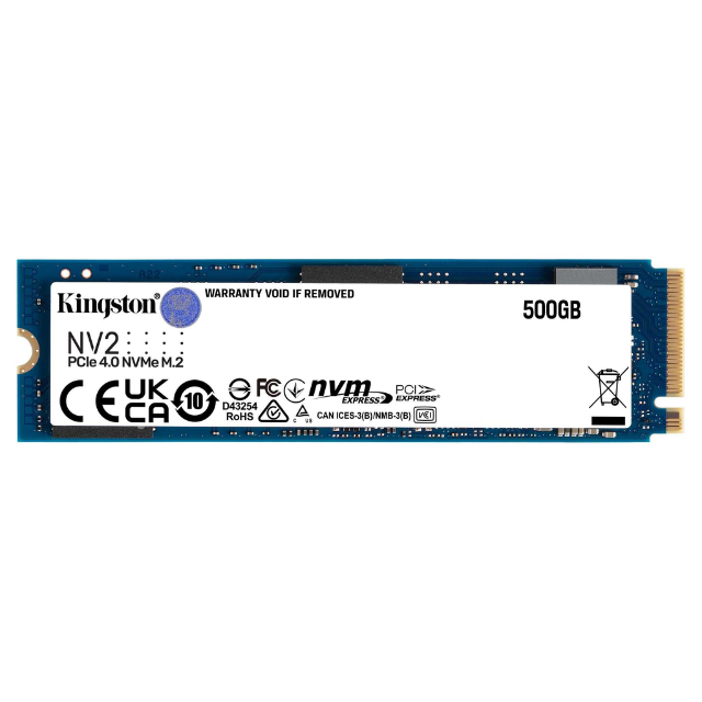 Unidad de Estado Solido M.2 KINGSTON / 500GB (SNV2S/500G) / NV2 / PCIE 4.0 / NVME 228