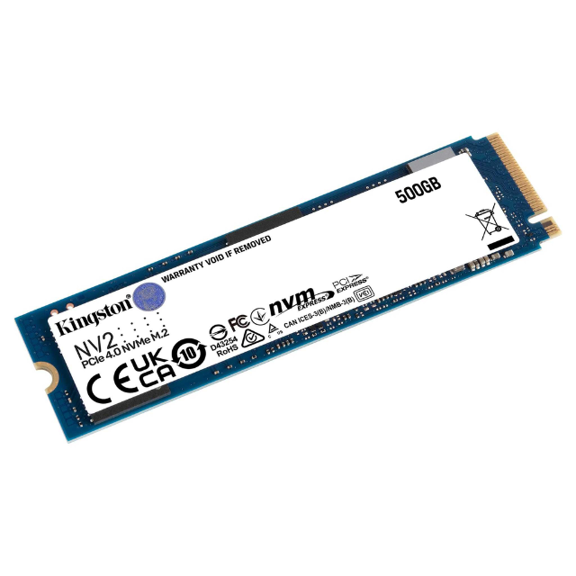 Unidad de Estado Solido M.2 KINGSTON / 500GB (SNV2S/500G) / NV2 / PCIE 4.0 / NVME 228