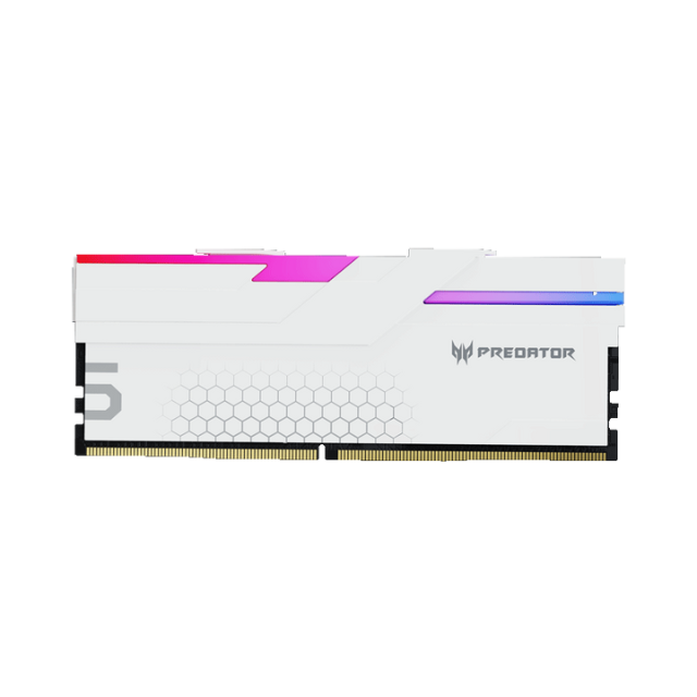 Memoria RAM Acer Predator Hermes RGB DDR5 / 6400MHz / 64GB (2x32GB) / ECC / XMP 3.0 / White / BL.9BWWR.423