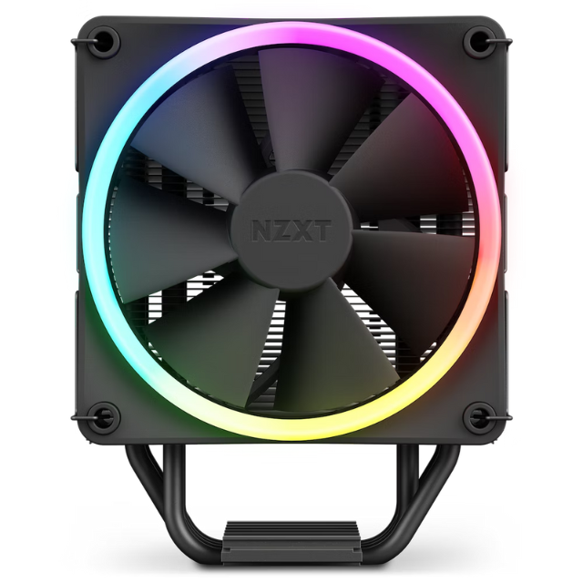 Disipador CPU NZXT T120 Negro RGB/ Enfriador de Aire para CPU / Tubos de Cobre Conductivos / Rodamientos Dinámicos de Fluidos / Compatibilidad AMD e Intel / RC-TR120-B1