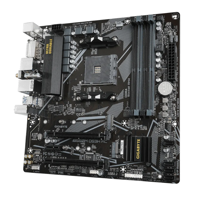 Tarjeta Madre Gigabyte B550M DS3H AC SOCKET AM4 B550M DS3H AC/ AMD RYZEN 5000 SERIES READY
