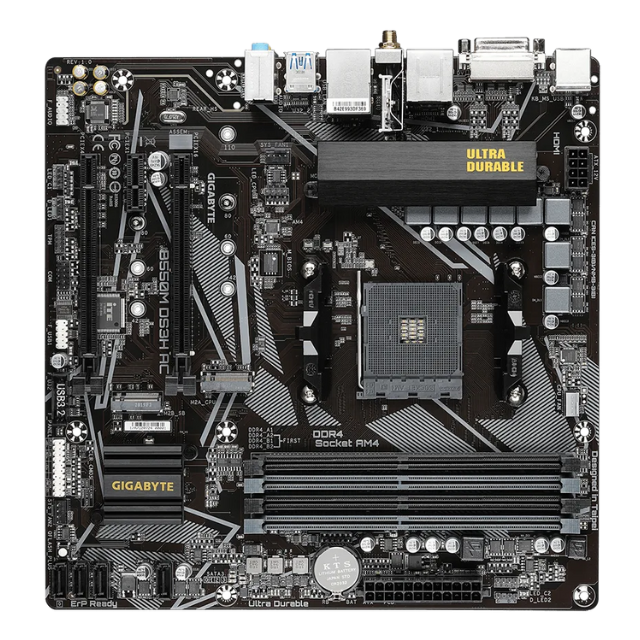 Tarjeta Madre Gigabyte B550M DS3H AC SOCKET AM4 B550M DS3H AC/ AMD RYZEN 5000 SERIES READY