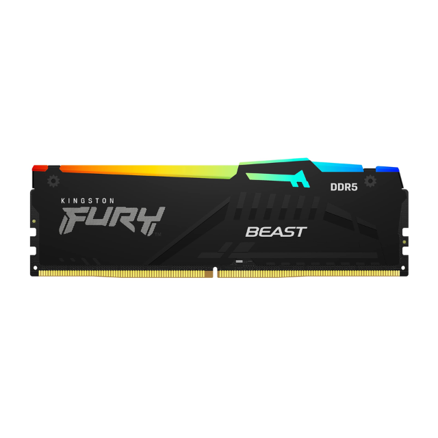 Memoria RAM 32GB 2X16 KIT DDR5 Kingston Fury Beast RGB 6000 Mhz/ XMP 3.0 / KF560C40BBAK2-32