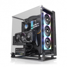 Gabinete Thermaltake Core P3 TG Pro / Midi-Tower, ATX/E-ATX/Micro ATX/Mini-ITX / Cristal Templado / USB 3.0 / Sin Fuente / Sin Ventiladores Instalados / Negro / CA-1G4-00M1WN-09