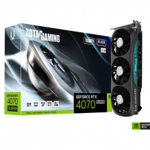Tarjeta Video Zotac Gaming Geforce RTX 4070Ti SUPER TRINITY BLACK / 16GB GDDR6X / ZT-40730D-10P
