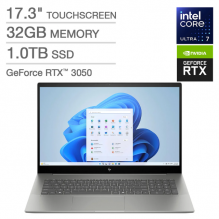 Laptop  Gamer HP Envy 17.3" FHD / Intel Core Ultra 7 155U / GeForce RTX™ 3050 / 32GB RAM / 1TB SSD / Windows 11 Home