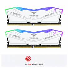 Kit Memoria RAM Team Group T-Force Delta RGB DDR5 / 6000MHz / 32GB (2 x 16GB) / CL38 / XMP / Blanco / FF4D532G6000HC38ADC01