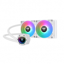 Enfriamiento Líquido Thermaltake TH240 V2 / ARGB / Snow / 2x120mm / 1500-3300RPM / Blanco / CL-W364-PL12SW-A