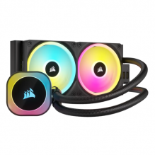 Enfriamiento Líquido Corsair H100i iCue Link RGB AIO 240 / 2x120mm / Black / 480-2400 RPM / CW-9061001-WW