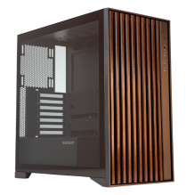 Gabinete Munfrost ALDER / Cristal Templado Reforzado / ATX-Micro ATX-Mini ITX / 2 Ventiladores 160mm Incluidos / Gran Flujo de Aire / Incluye Controlador Alder-1 / Black