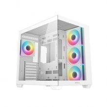 Gabinete DeepCool CG530 4F / Midi-Tower / ATX/Micro-ATX/Mini-ITX / USB 3.0 / Sin Fuente / 4 Ventiladores Instalados / Blanco / R-CG530-WHADA4-G-1