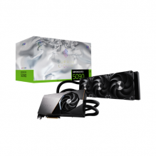 MSI GeForce RTX 5090 32G SUPRIM Liquid SOC — 32 GB GDDR7 (28 Gbps/512 bits), PCIe 5X 16, Boost: 2565 MHz, refrigeración por Agua, HDMI 2.1b, DisplayPort 2.1b