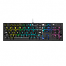 Teclado Mecánico Corsair K60 RGB PRO LOW PROFILE / Gamer / Switch Cherry MX / CH-910D018-NA
