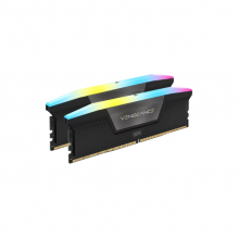 CORSAIR VENGEANCE RGB 48GB (2x24GB) DDR5 DRAM 6400MT/s kit de memoria CL36 — Negro / SOLO VENTA EN ENSAMBLE