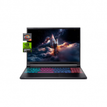 Acer Nitro V 16S AI Laptop Gaming, Ryzen&trade; 7 260, 16" WQXGA 180Hz IPS, NVIDIA&reg; RTX 5070 8GB, 16GB RAM, 1TB SSD, Windows 11, Teclado RGB 4 Zonas, Negro Obsidiana