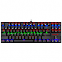 Teclado Redragon Gamer REDRAGON K552RGB-1R-SP-KUMARA / Alambrico / Led RGB / Español / Tenkeyless / Switch Redragon Red / Botones Multimedia/ gamerdays