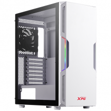 Gabinete XPG STARKER White / Cristal Templado / ARGB LED / ATX / USB 3.0 / 2 Ventiladores (1 Ventilador ARGB) / Audio HD - STARKER-WHCWW