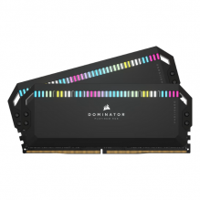 Memoria RAM 32GB DDR5 Corsair Dominator Platinum RGB 5600Mhz / Kit 2x16GB / XMP 3.0 / CMT32GX5M2B5600C36 / NEGRA
