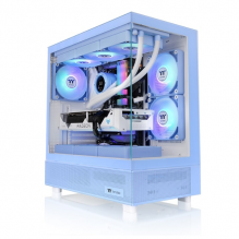 Gabinete Thermaltake View 270 Tg Argb, Mid Tower, Ventana Lateral / INCLUYE 3 VENTILADORES / COLOR  HYDRANGEA BLUE