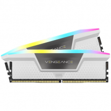 Memoria RAM Corsair Vengeance RGB DDR5 / 5600MHz / 32GB (2x16GB) / CL36 / XM / Blanco / CMH32GX5M2B5600C36WK