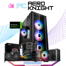 PC AERO KNIGHT / AMD RYZEN 5 5600X / RTX 4060 TI / 16GB RAM / 1TB SSD M.2 NVME / DISIPADOR DE TORRE ARGB / FUENTE 7000W 80+ BRONZE / PROMOCION