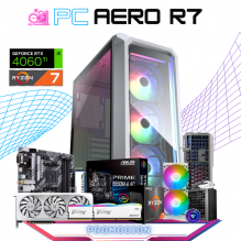 PC AERO R7 / AMD RYZEN 7 5800X / RTX 4060 TI 8GB / 16GB RAM / 1TB SSD M.2 NVME / ENFRIAMIENTO LIQUIDO 240MM / FUENTE 700W 80+ BRONZE / INCLUYE REGALO / WIFI
