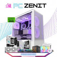 PC ZENIT / AMD RYZEN 7 7700 / RTX 4070 TI SUPER / 32GB RAM DDR5 / 2TB SSD M.2 NVME 980 PRO/ ENFRIAMIENTO LIQUIDO 240MM / FUENTE 1050W 80+ GOLD / PROMOCION