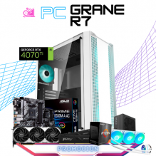 PC GRANE R7 /  AMD RYZEN 7 5800X / RTX 4070 TI / 32GB RAM / 2TB SSD M.2 NVME / ENFRIAMIENTO LIQUIDO  360MM / FUENTE 750W 80+ BRONZE / PROMOCION