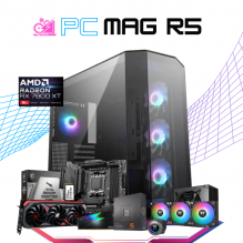 PC MAG R5 / AMD RYZEN 5 7600X / RADEON RX 7800XT / 32GB RAM DDR5 / 2TB SSD M.2 NVME / ENFRIAMIENTO LIQUIDO 360MM / FUENTE 850W 80+ GOLD / W11 PRO