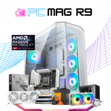 PC MAG R9 / AMD RYZEN 9 7900X3D / RADEON RX 7800XT / 32GB RAM DDR5 / 2TB SSD M.2 NVME 990 PRO / ENFRIAMIENTO LIQUIDO 240MM / FUENTE 850W 80+ GOLD / W11 PRO