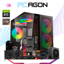 PC AGON / AMD RYZEN 5 5500 / RTX 3050 / 16GB RAM / 512GB SSD M.2 NVME / A520M / FUENTE 550W 80+ BRONZE / PROMOCION