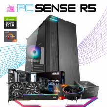 PC SENSE R5 / AMD RYZEN 5 5600 / RTX 3050 / 16GB RAM / 500GB SSD M.2 NVME / DISIPADOR DE TORRE / FUENTE 650W 80+ BRONZE / PROMOCION