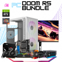 PC DOOM R5 / AMD RYZEN 5 4500 / RTX 3050 / 16GB RAM / 500GB SSD NVME / FUENTE 500W / DISIPADOR DE STOCK/ INCLUYE MONITOR 23.8" 165HZ 1MS / / PROMOCION