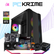 PC KRIME / AMD RYZEN 5 4500 / RTX 3060 12GB / 16GB RAM / 500GB SSD NVME / DISIPADOR DE STOCK / FUENTE 550W 80+ BRONZE/ PROMOCION