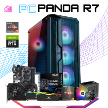 PC PANDA R7 / AMD RYZEN 7 5700 / RTX 3060 / 32GB RAM / 1TB SSD M.2 NVME / ENFRIAMIENTO LIQ 120MM / FUENTE 650W 80+ BRONZE / PROMOCION