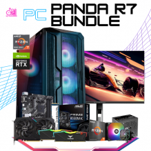 PC PANDA R7 BUNDLE / AMD RYZEN 7 5700 / RTX 3060 / 32GB RAM / 1TB SSD NVME / ENFRIAMIENTO LIQ 120MM / FUENTE DE PODER 650W 80+ BRONZE / PROMOCION