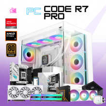 PC CODE R7 PRO / AMD RYZEN 7 9700X  / RADEON RX 9060 XT 16G / 32GB RAM DDR5 / 1TB SSD NVME / ENFRIAMIENTO LIQ 360MM / FUENTE 750W 80+ GOLD / PROMOCION