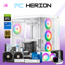 PC HERION / INTEL CORE I7-13700F / RTX 5060 / 32GB RAM DDR5 / 1TB SSD NVME / ENFRIAMIENTO LIQ 240MM / FUENTE 750W 80+ GOLD / PROMOCION